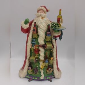Whimzles Kurt Adler's Wine Sommelier Santa by Michele Noiset 8" x 5.5" x 3.5"